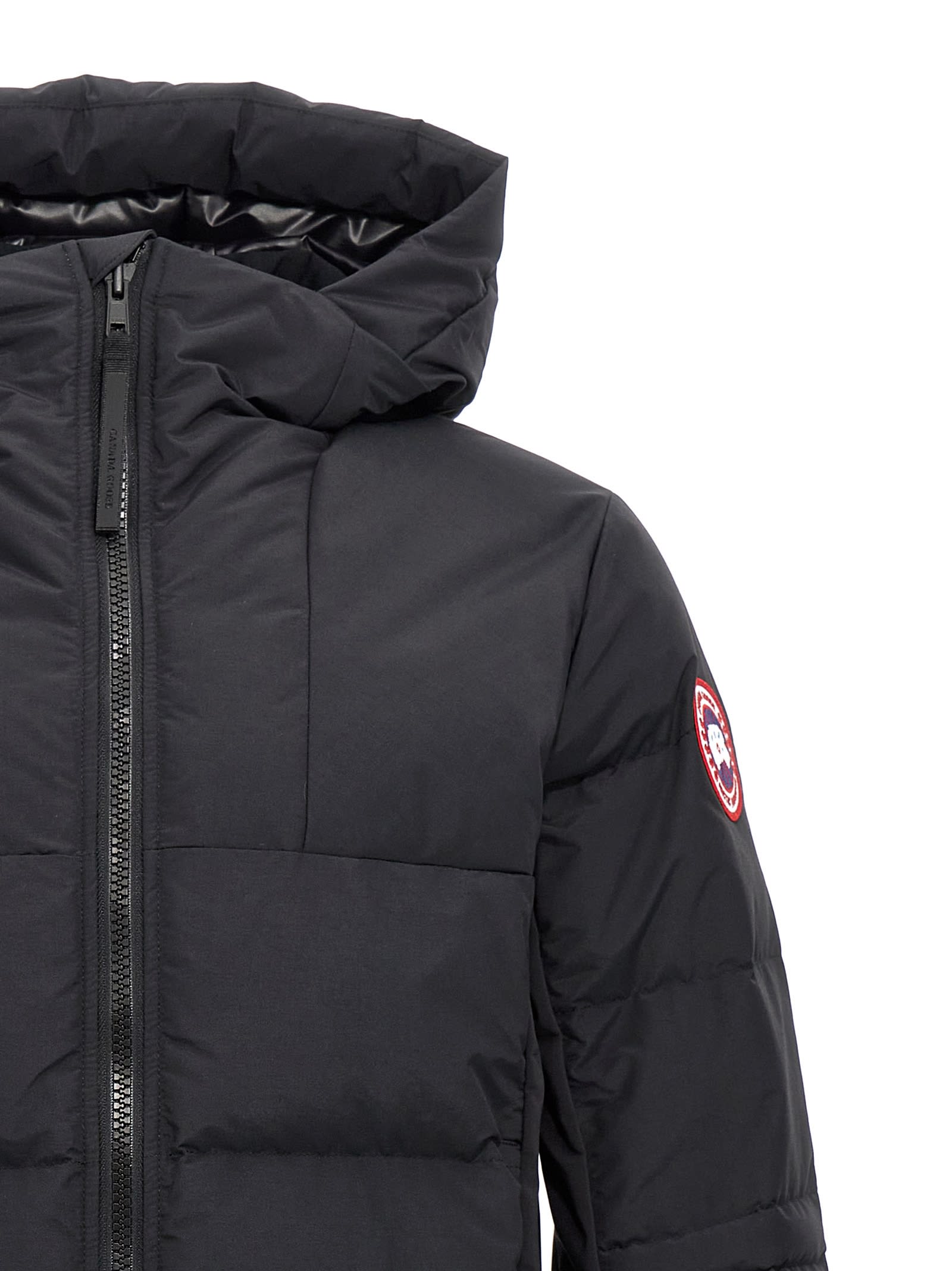 Shop Canada Goose Hybridge Down Jacket In Black