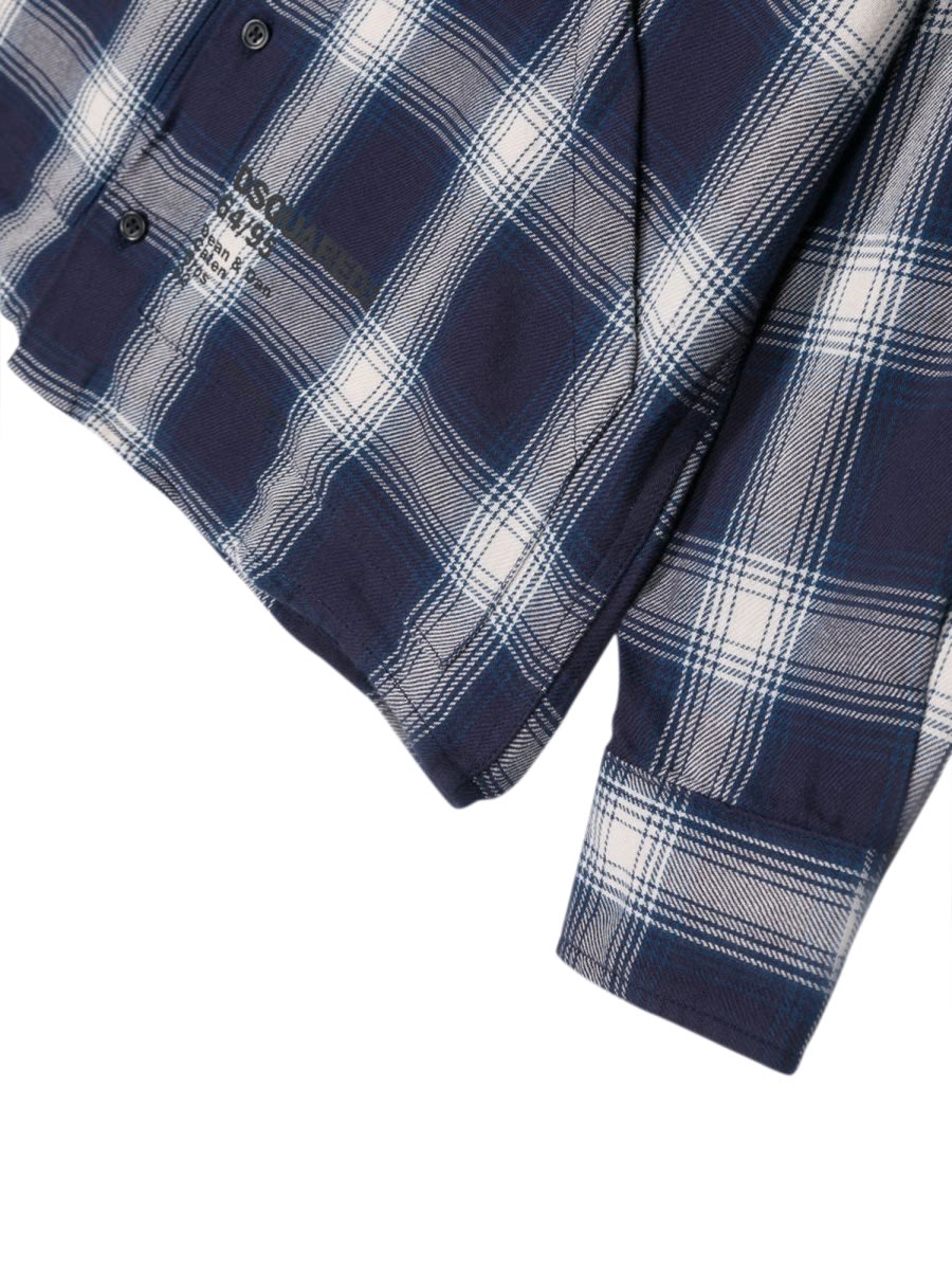 Dsquared2 Over Checked Shirt In Multicolour