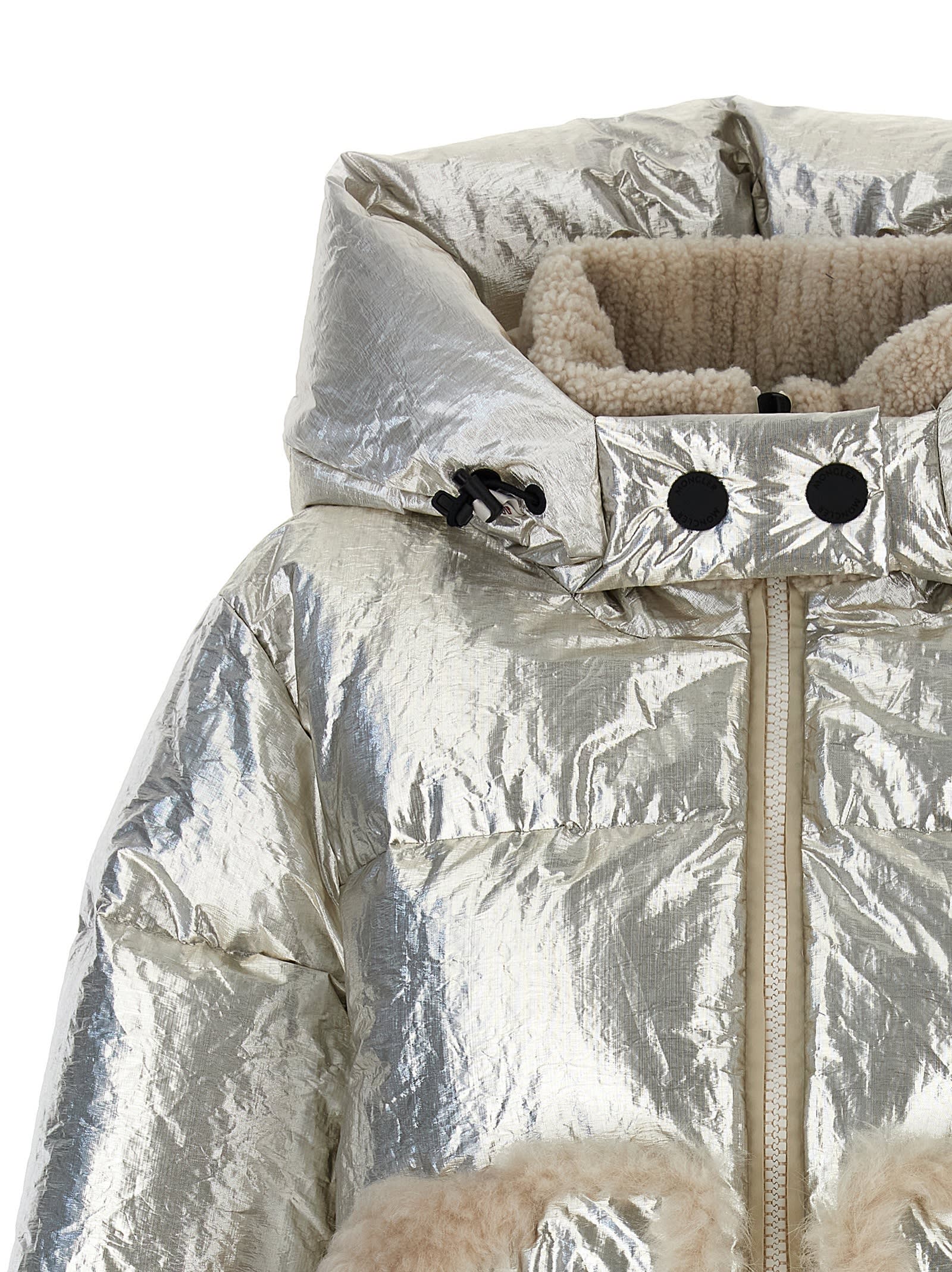 Shop Moncler Trevelin Down Jacket In Silver