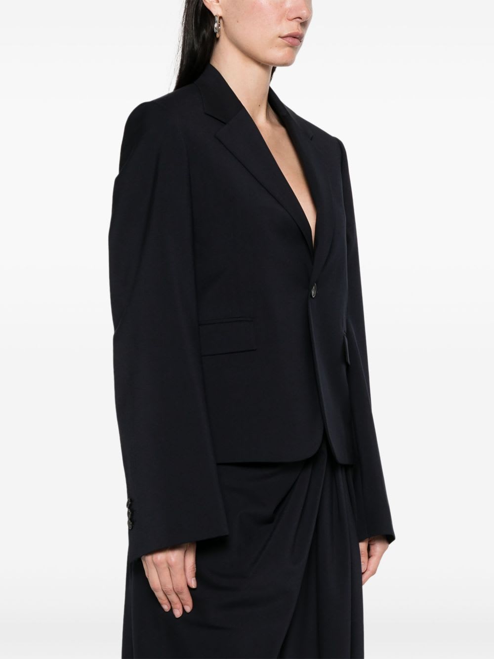 Loewe Flap Pockets Tailored Jacket In Blue