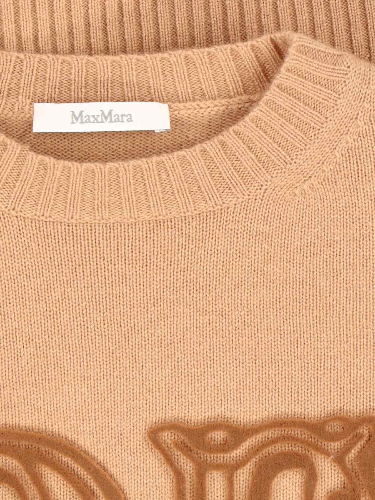 Max Mara Wool-and-cashmere-blend Sweater In Brown