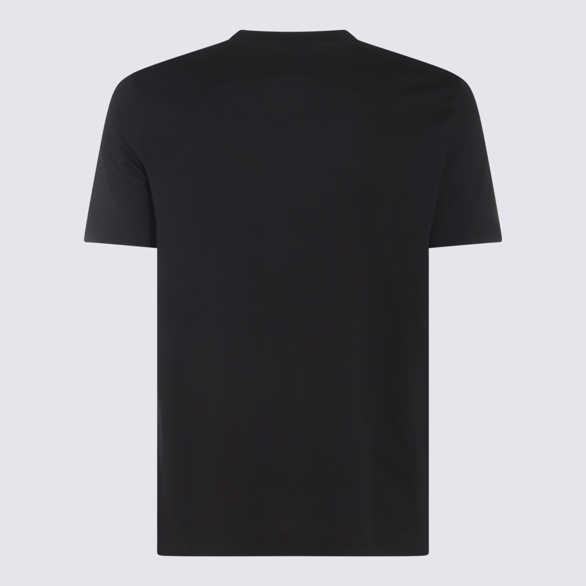 Shop Cruciani Black Cotton Blend T-shirt