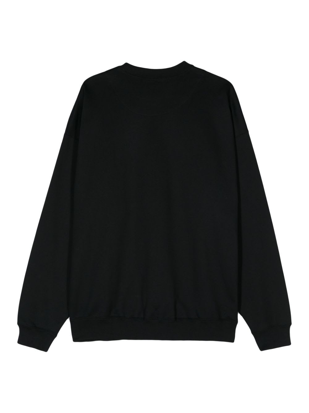 Y-3 Logo Cotton Sweatshirt In Black