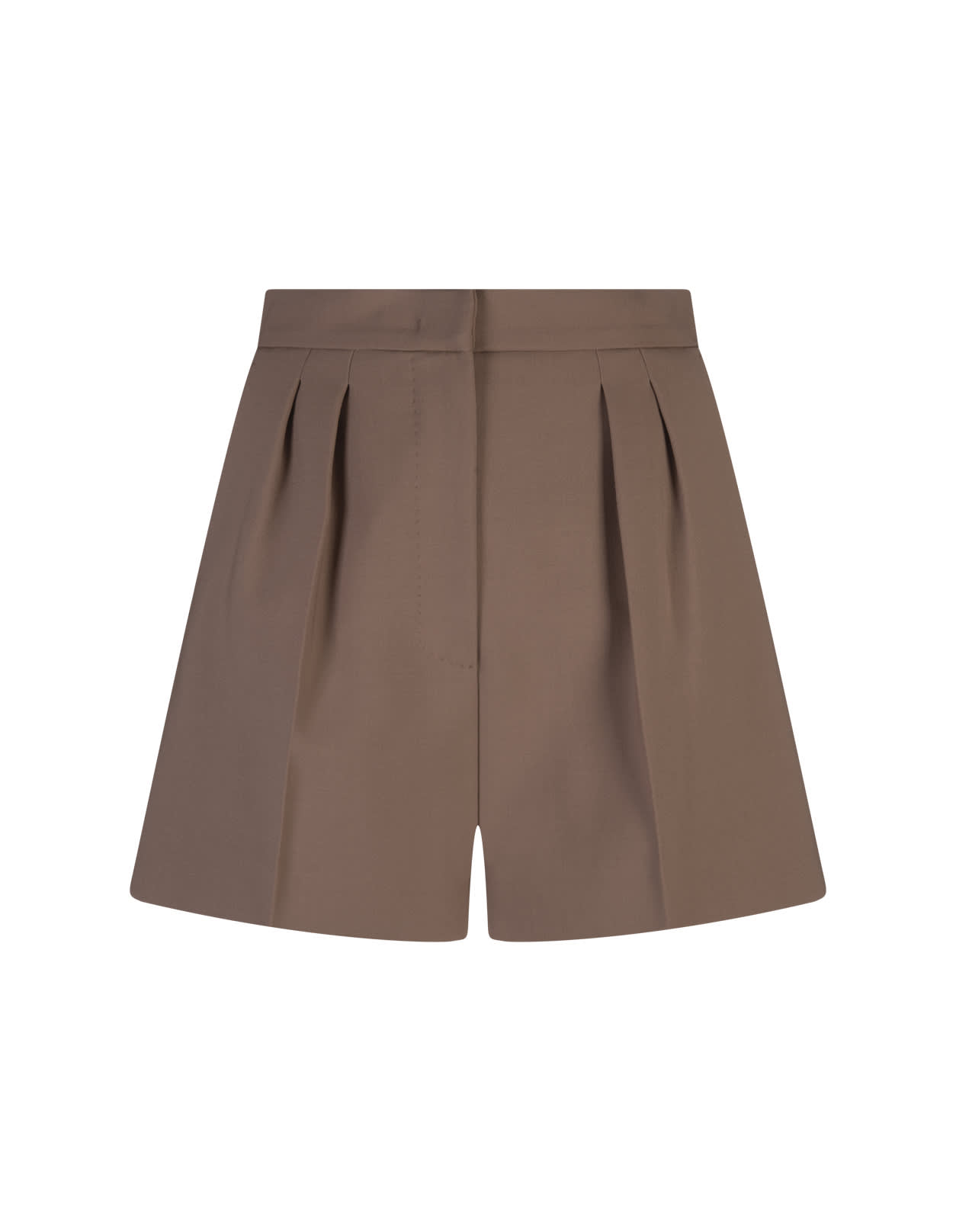 Shop Max Mara Hazelnut Giugno Shorts In Brown