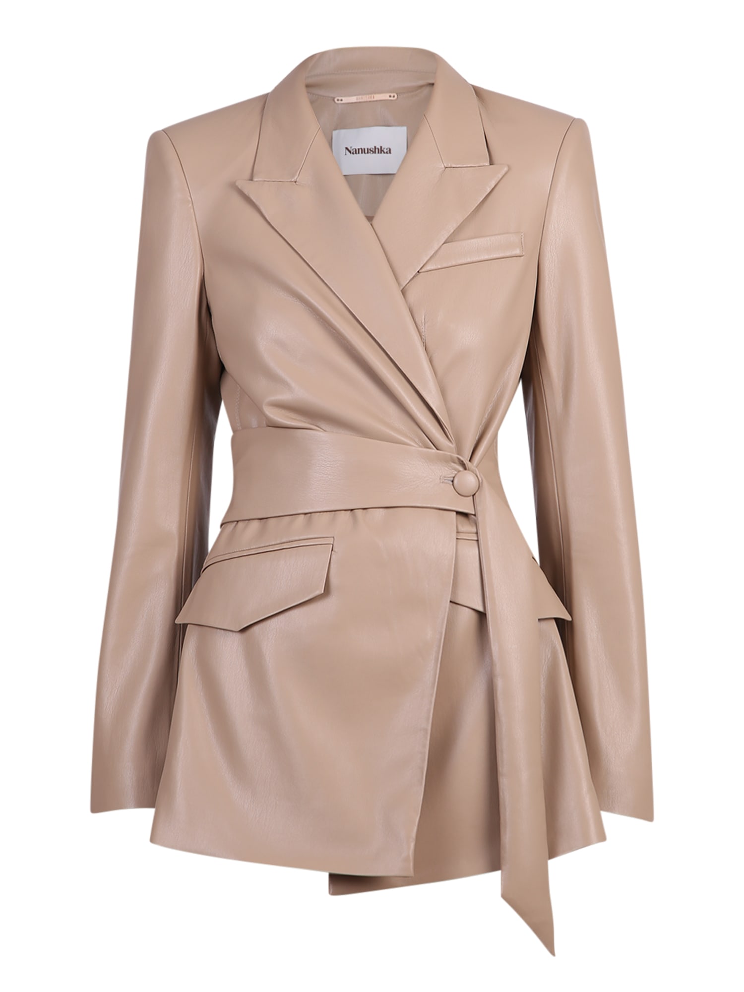 Nanushka Faux Leather Shirt