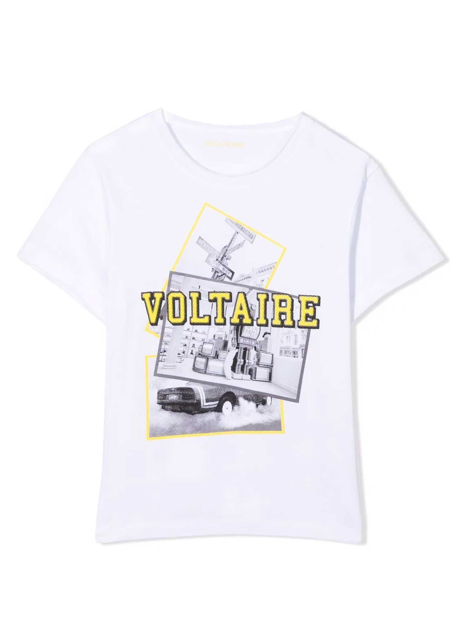 Zadig & Voltaire White T-shirt With Multicolor Print