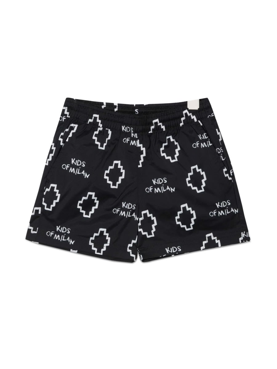 Marcelo Burlon County Of Milan Marcelo Burlon Toddler Boy Swim Trunks Black Size 6 Polyester In Black