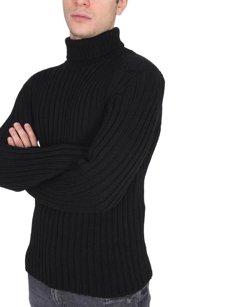 Shop Ten C Turtleneck Sweater In Black