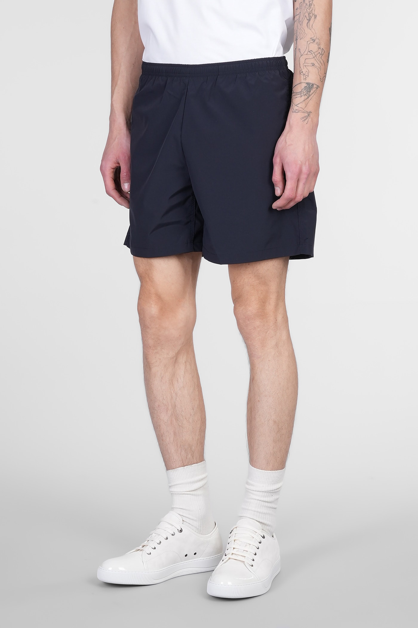 Lanvin Shorts In Blue Polyester