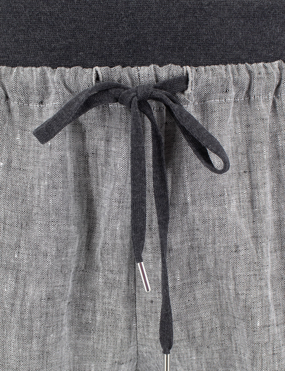 Shop Le Tricot Perugia Trousers In Light Grey Mel Dark Grey