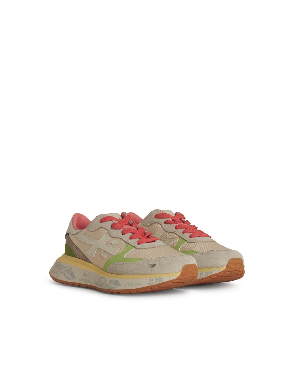 Premiata Lauryn Multicolor Leather Blend Sneakers
