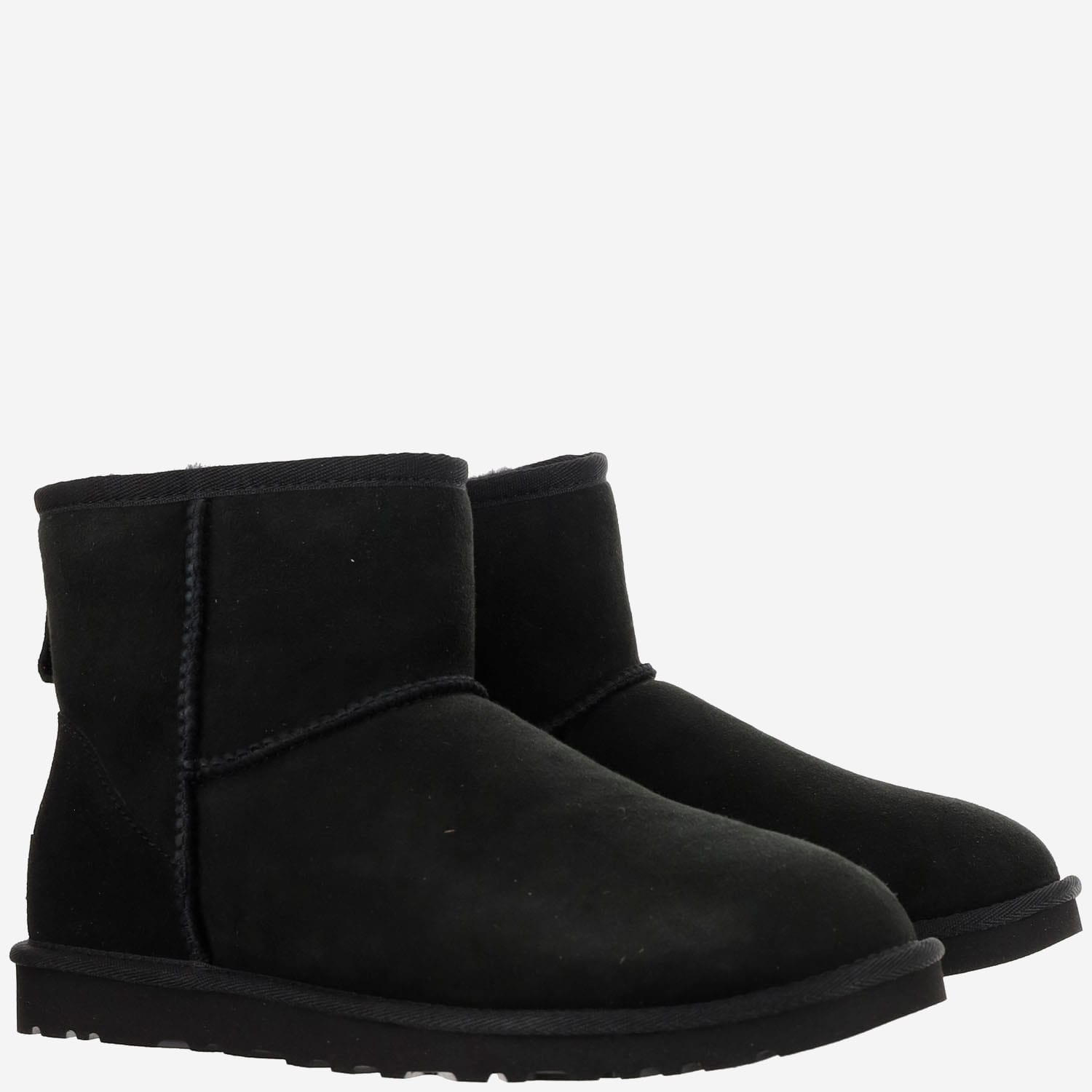 Shop Ugg Classic Mini Ankle Boots In Black