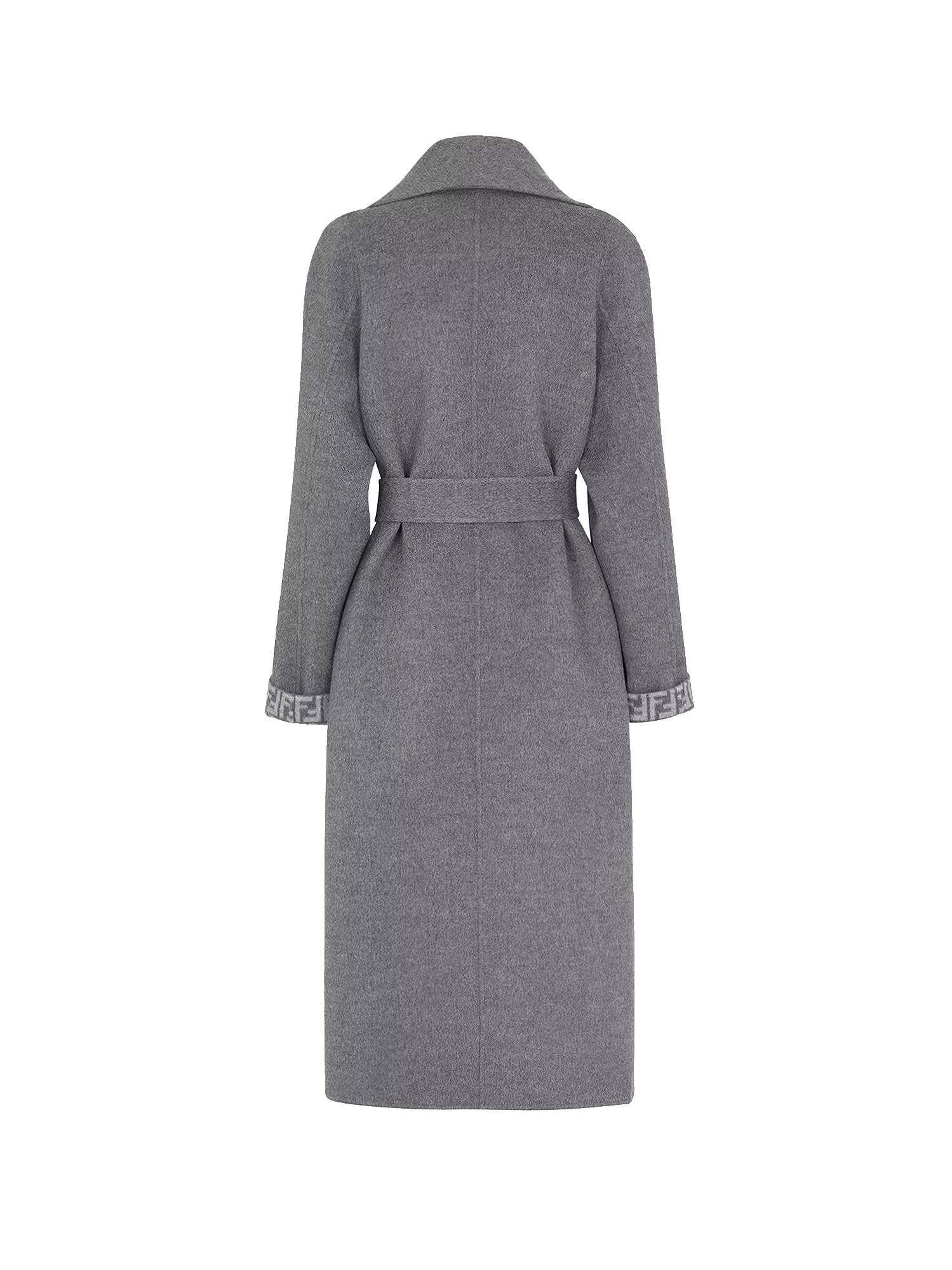 Shop Fendi Coat In Grey