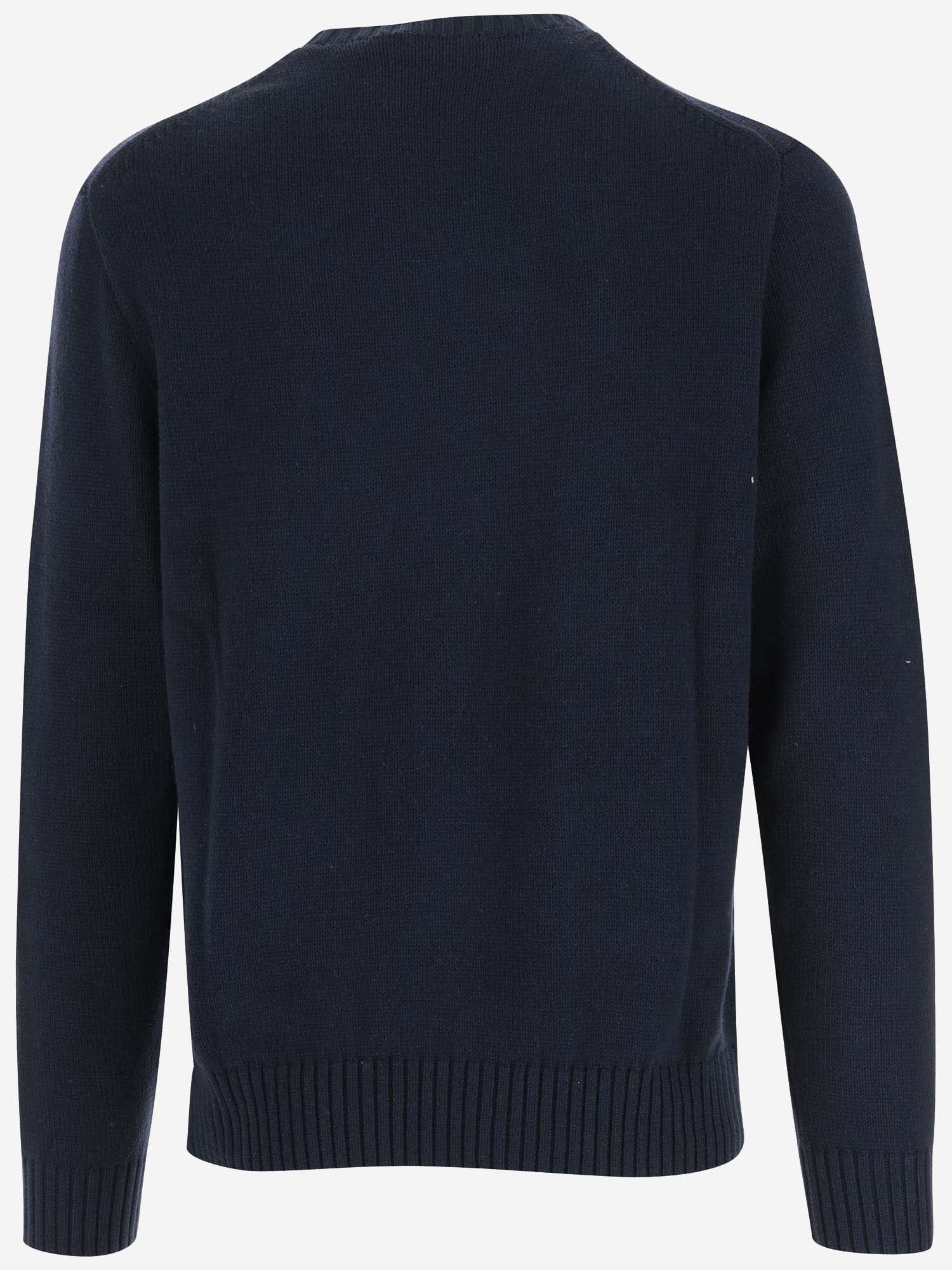 Shop Ralph Lauren Cotton Polo Bear Sweater In Blue