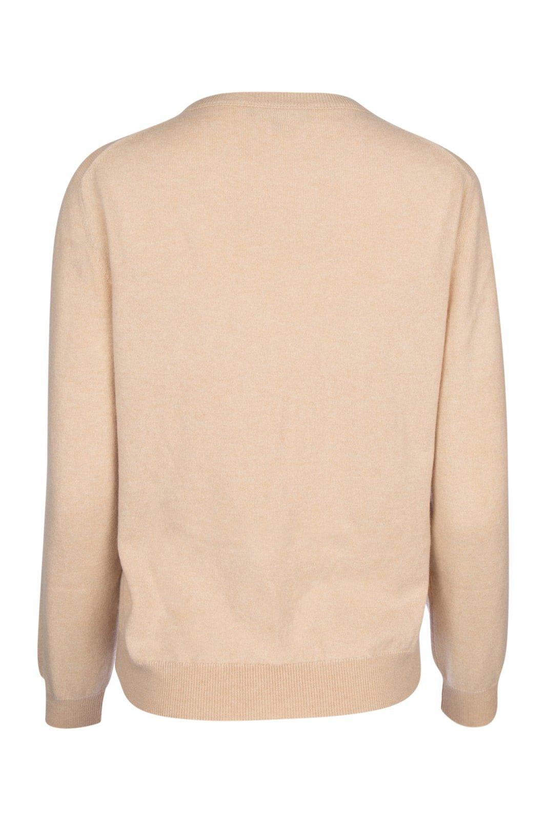 Shop Loro Piana Arona Crewneck Jumper In Sesame Sauce Mel Natural Dyed