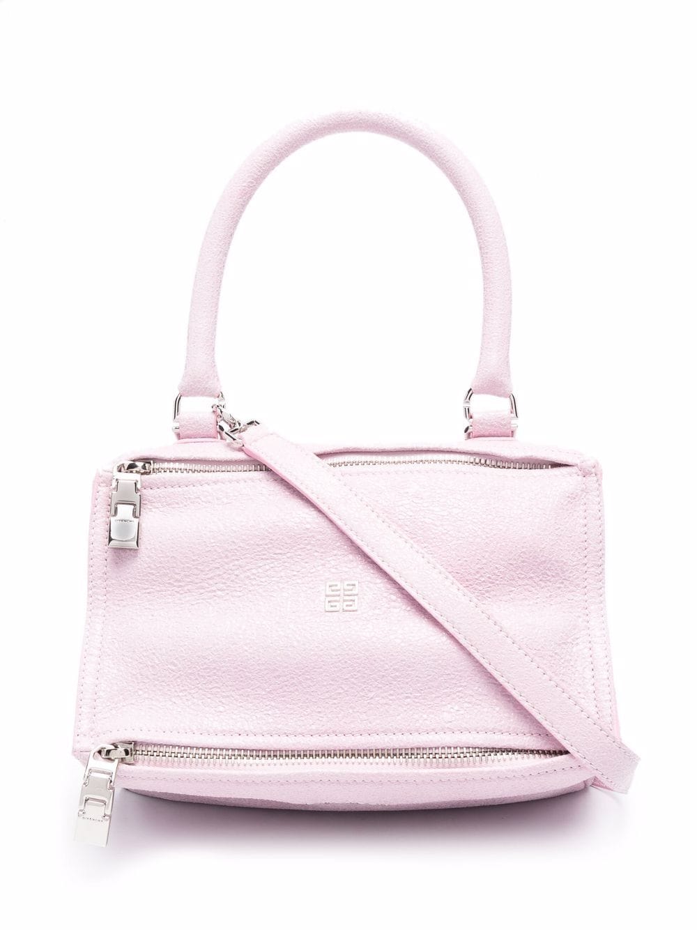 Givenchy Small Pandora Bag In Pink Leather With Metallic Effect