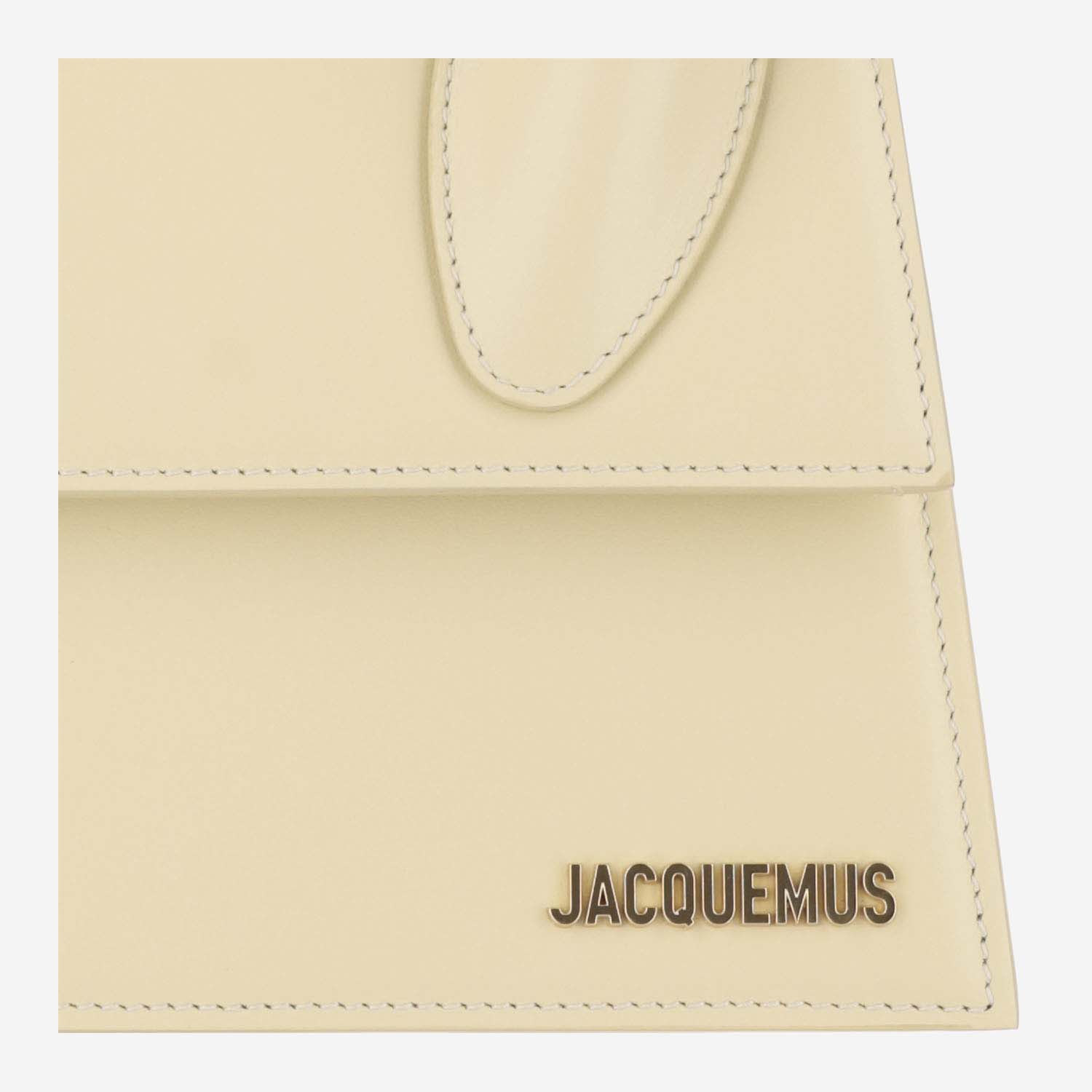 Shop Jacquemus Le Grand Chiquito Bag In Cream