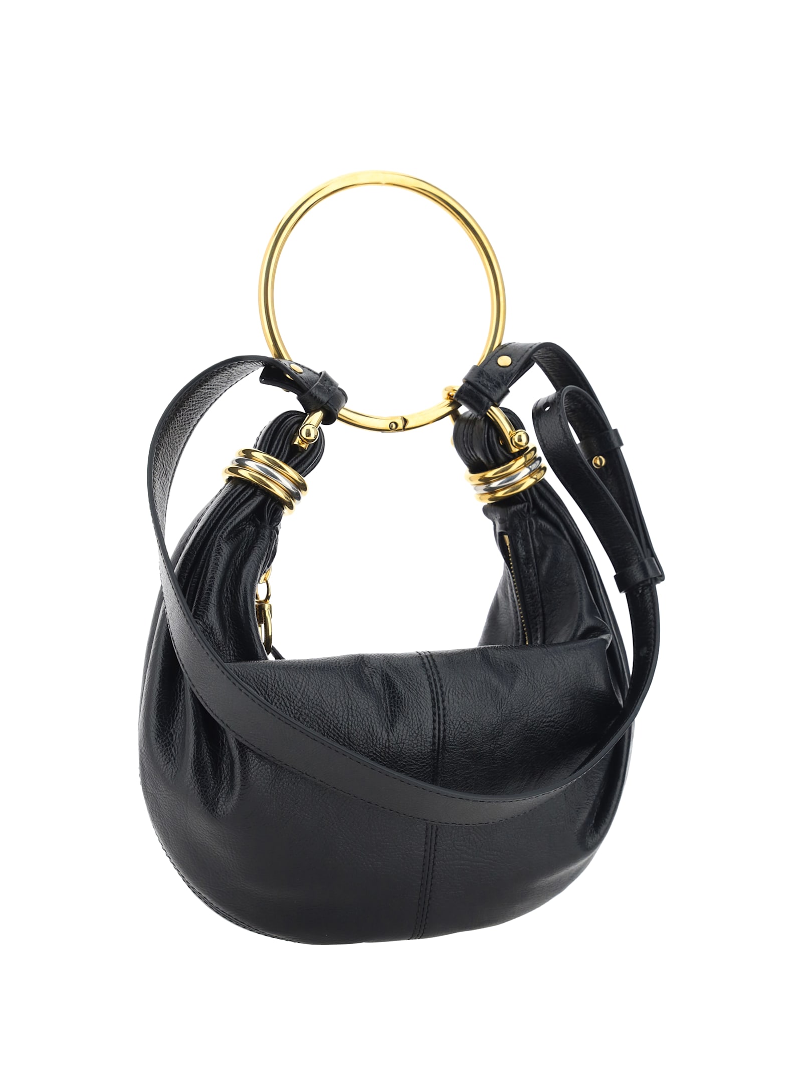 Shop Chloé Bracelet Handbag In Black