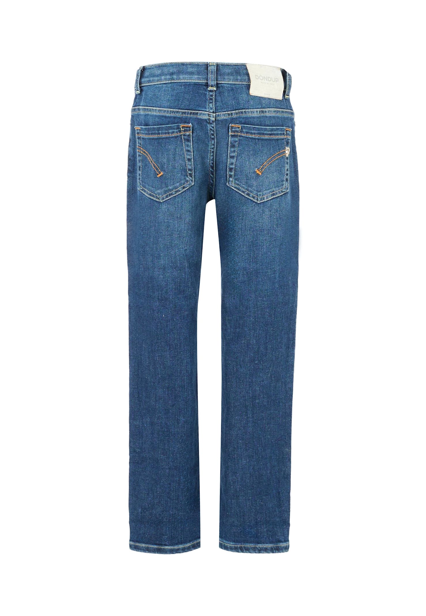 Dondup Blue Denim Jeans For Girl With Buttons In Blue