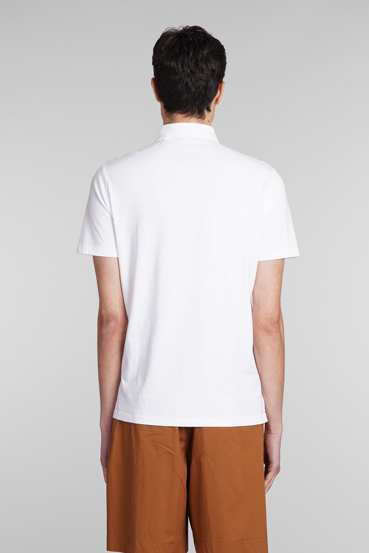 Shop Aspesi Polo Ay78 Polo In White Cotton