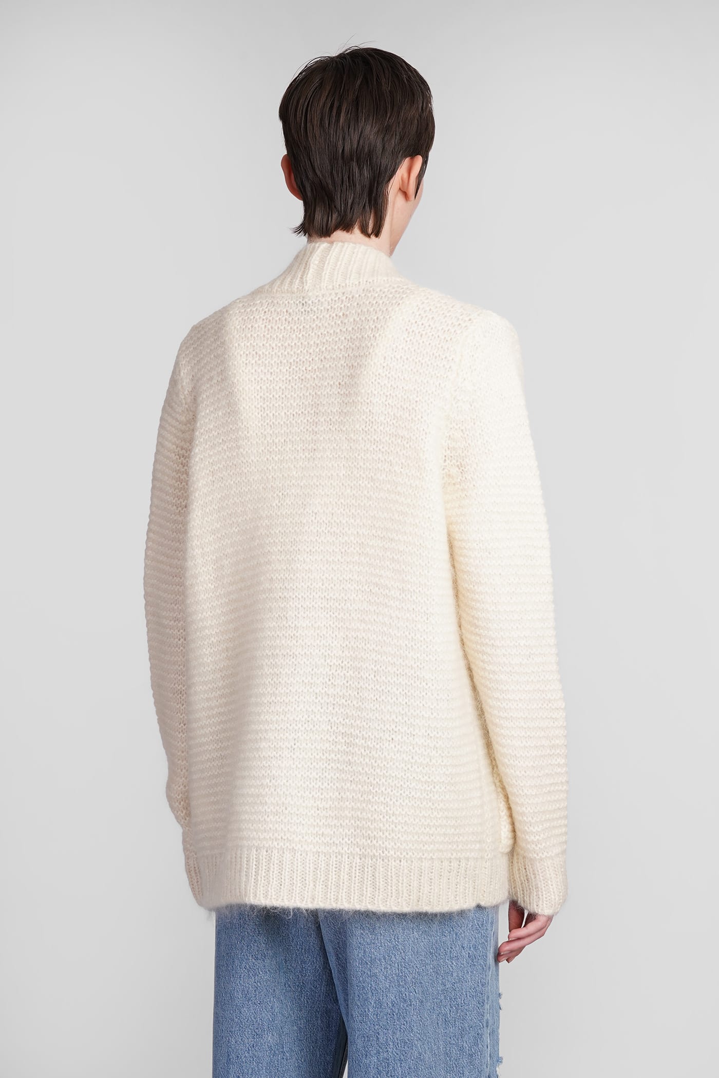 Shop Mvp Wardrobe Baima Cardigan In Beige Wool