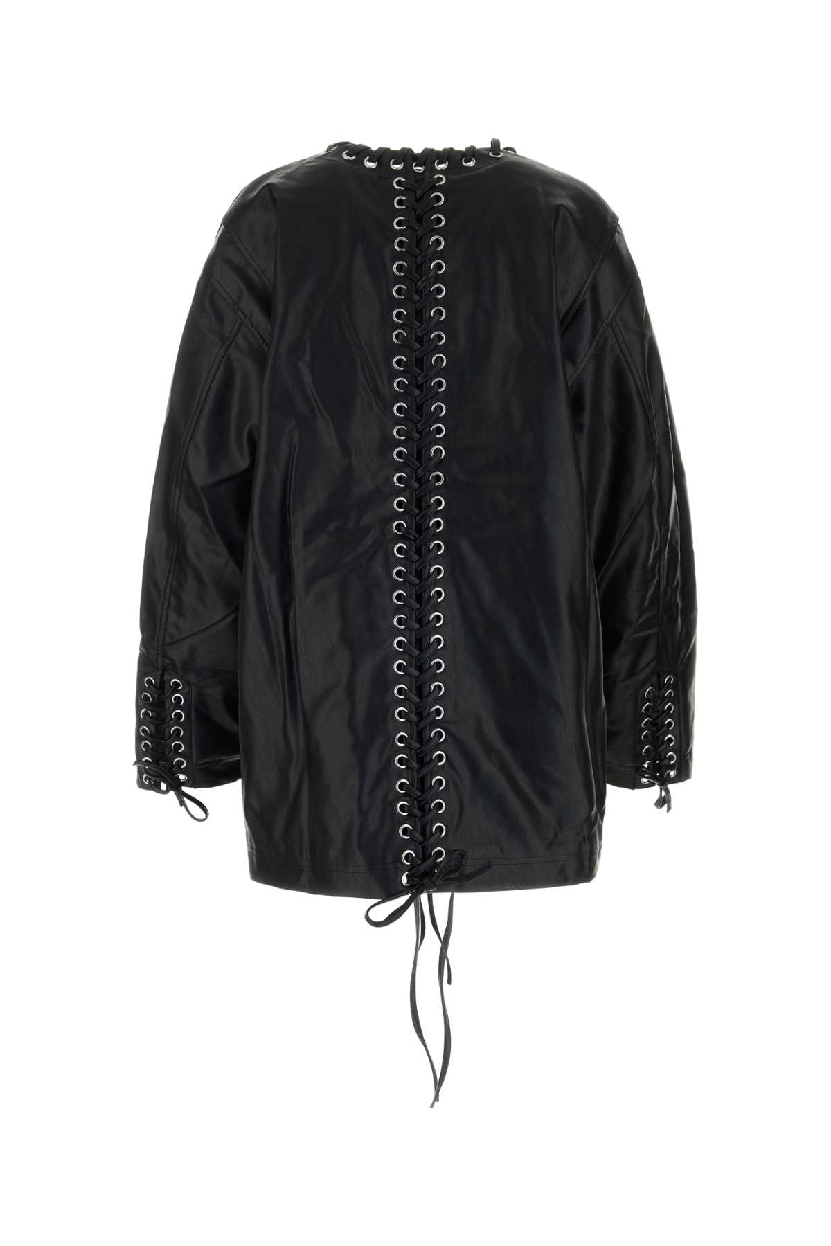 Rotate Birger Christensen Black Synthetic Leather Jacket