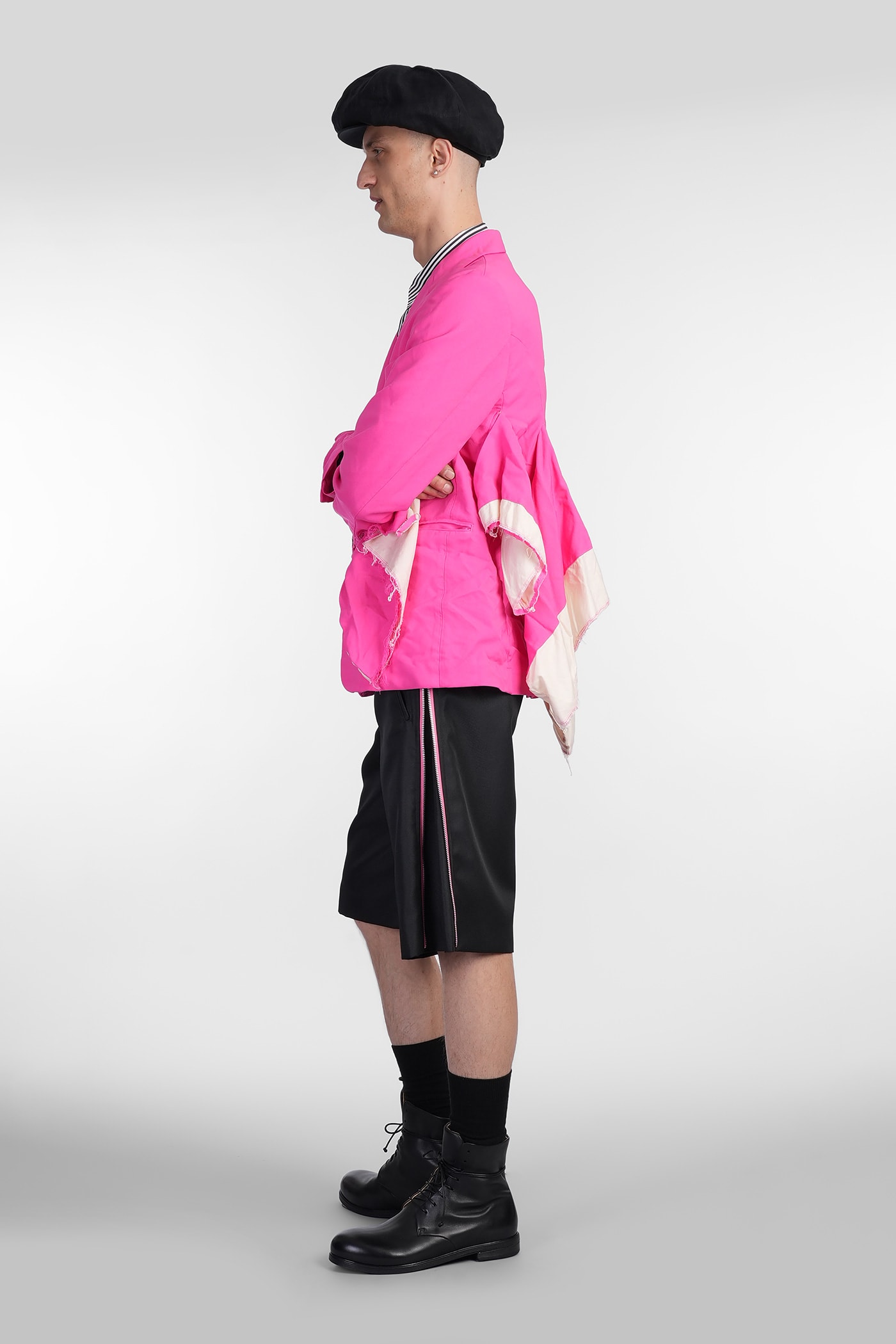 Comme Des Garçons Homme Deux Shorts In Black Polyester