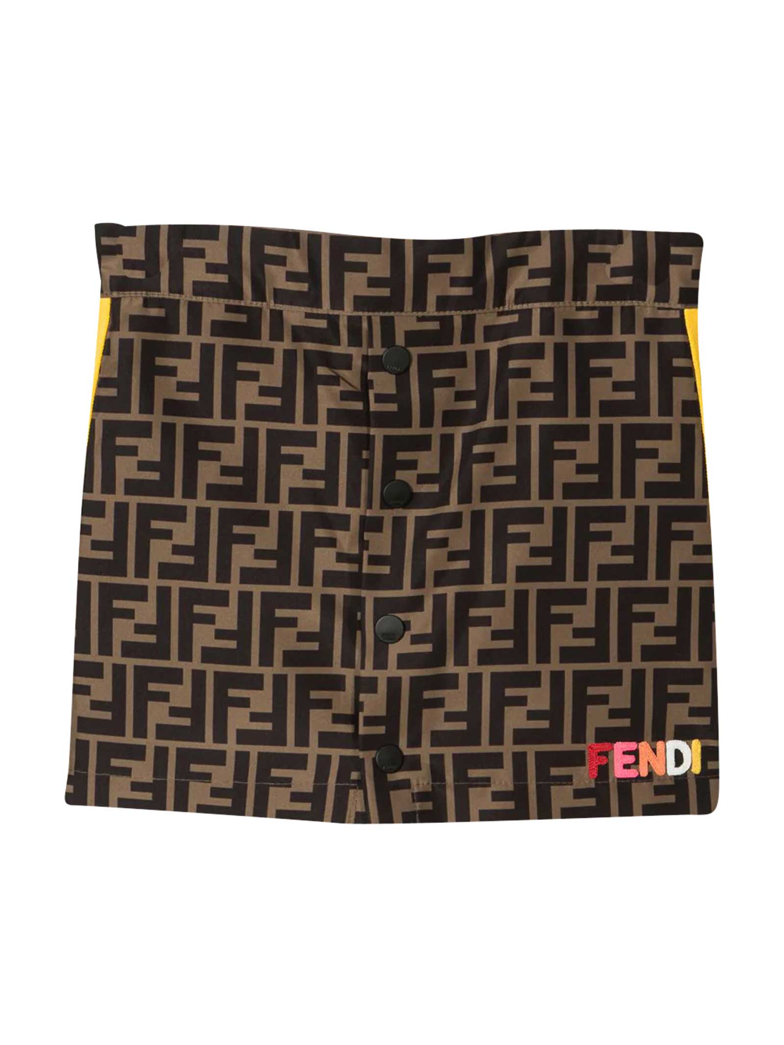 Fendi Skirt With Logo Texture