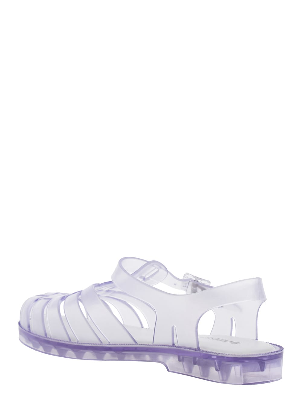 MELISSA POSSESSION WHITE SANDALS WITH CAGE DESIGN AND ADJUSTABLE BUCKLE CLOSURE IN TECH FABRIC WOMAN