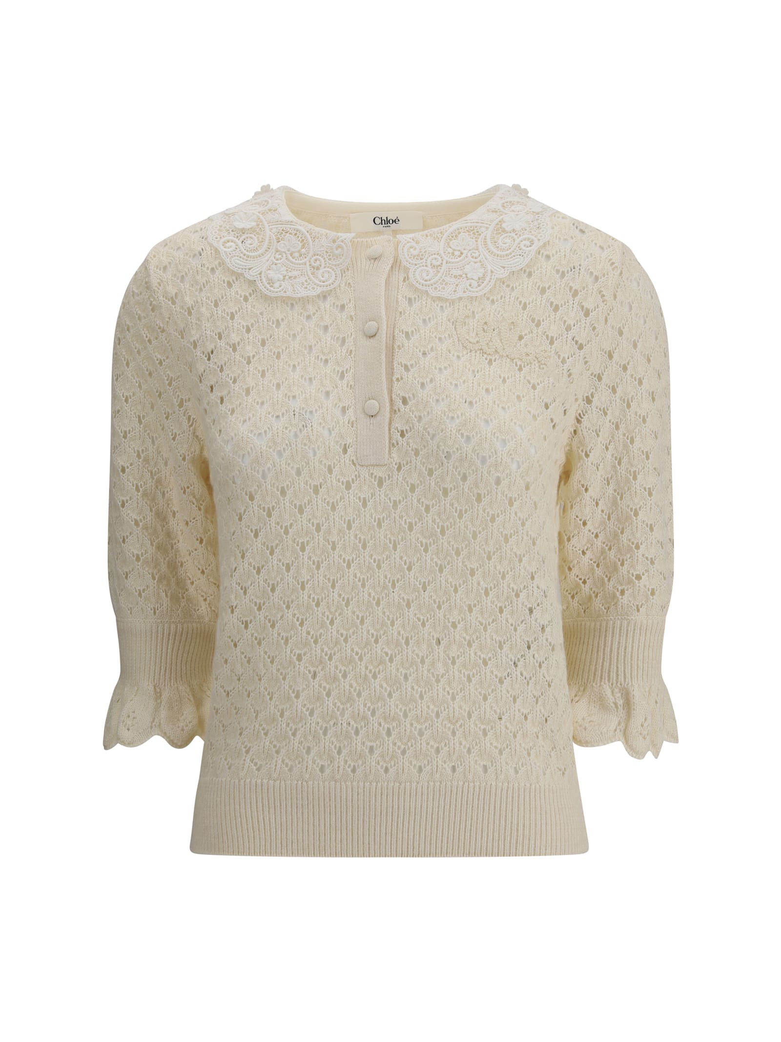 Chloé Sweater With Lace Collar