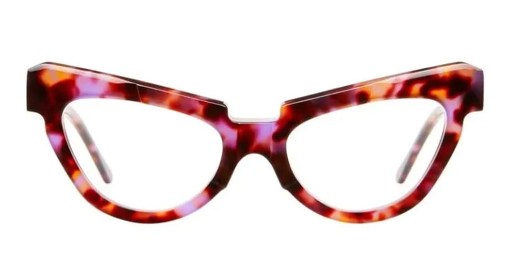 Shop Kuboraum Mask K39 - Violet Tortoise Rx Glasses In Tortoise/pink