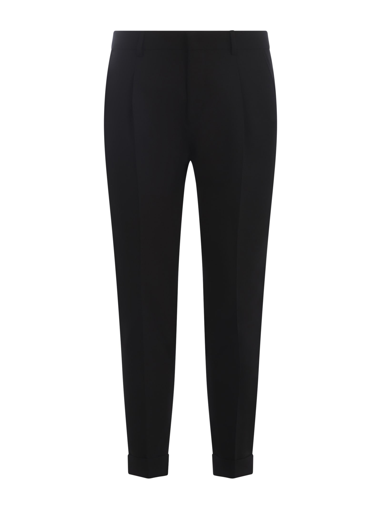 Be Able Trousers  In Virgin Wool In Nero