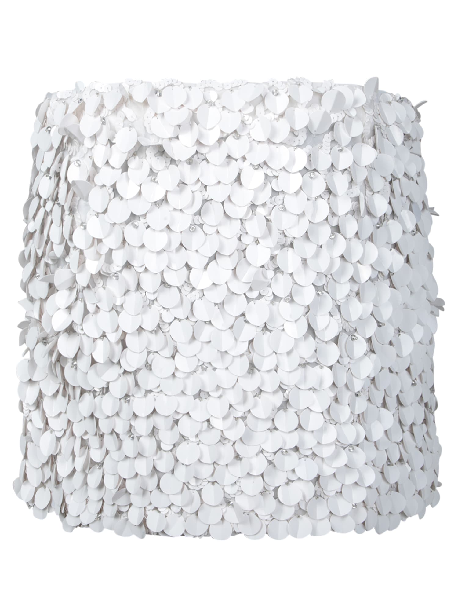 Shop P.a.r.o.s.h White Sequin Mini Skirt