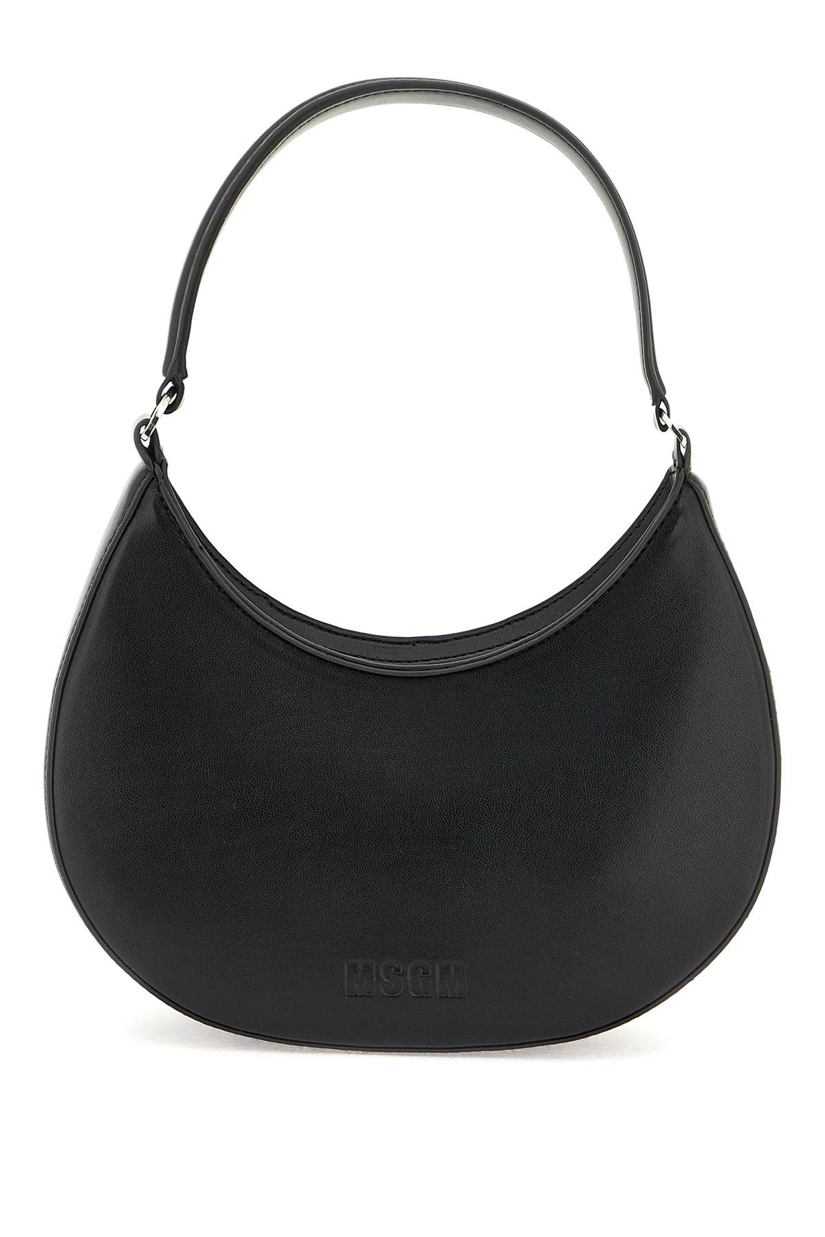 MSGM FAUX LEATHER HOBO SHOULDER BAG