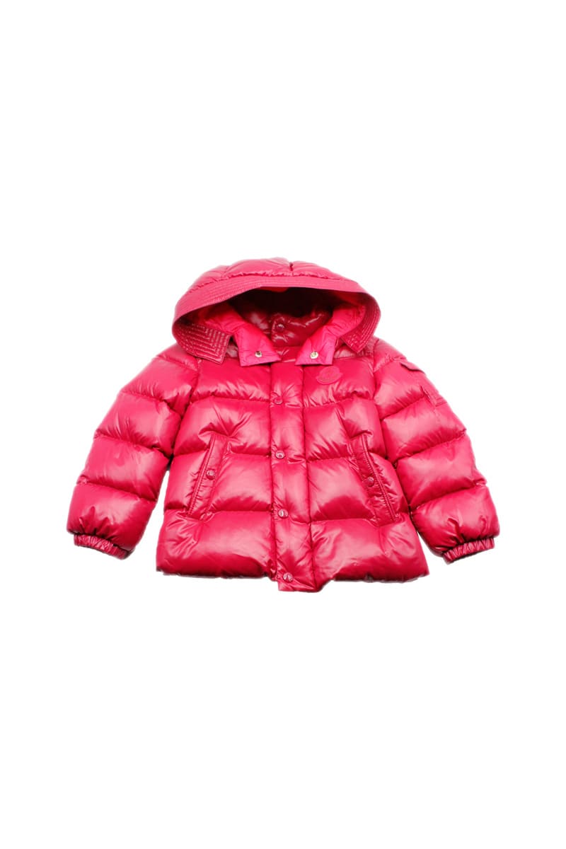 Moncler Light Down Jacket With Real Goose Down Quilting With Detachable Hood And Zip Closure. Logo On The Chest