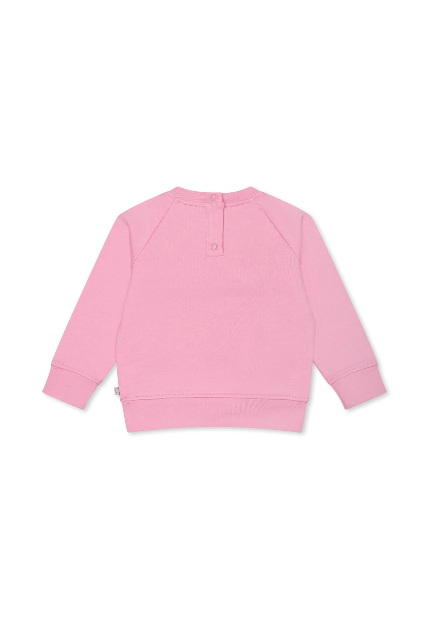 Shop Stella Mccartney Pink Sweatshirt For Baby Girl With Cherry
