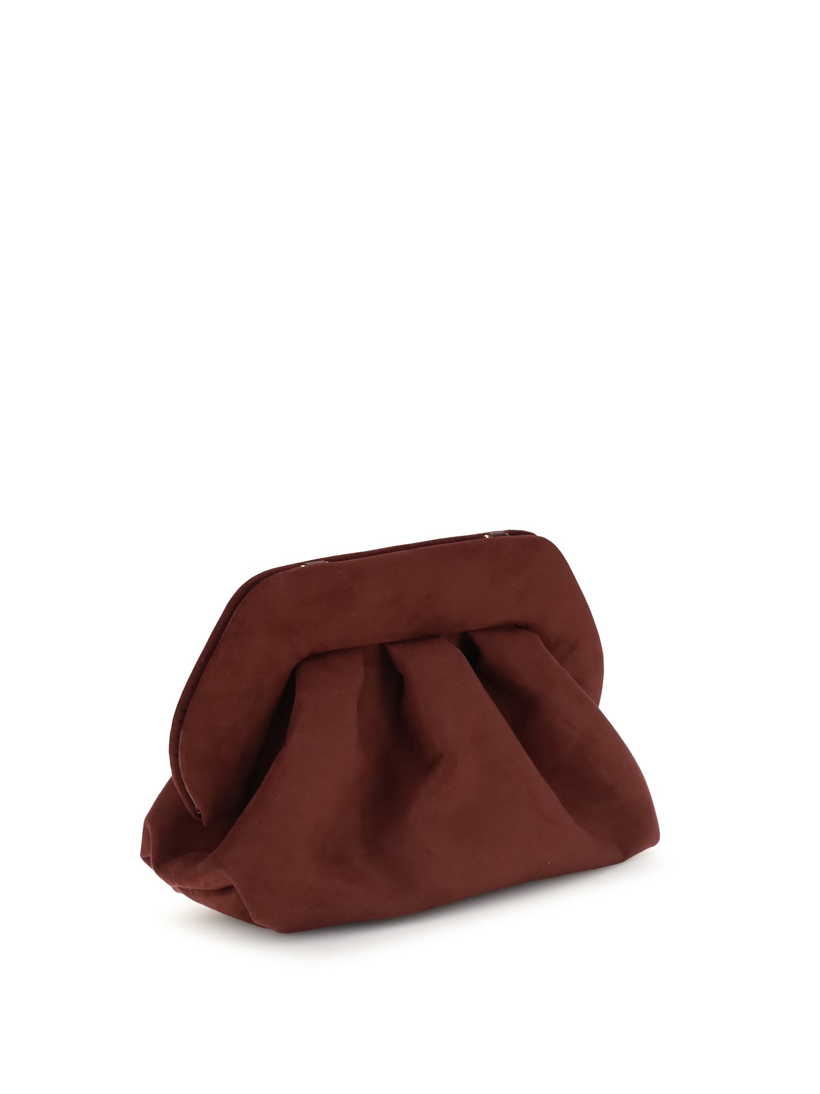 Themoirè Bios Suede Clutch Bag