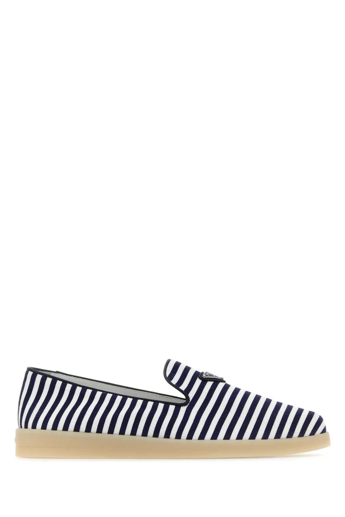 Printed Fabric Loafers