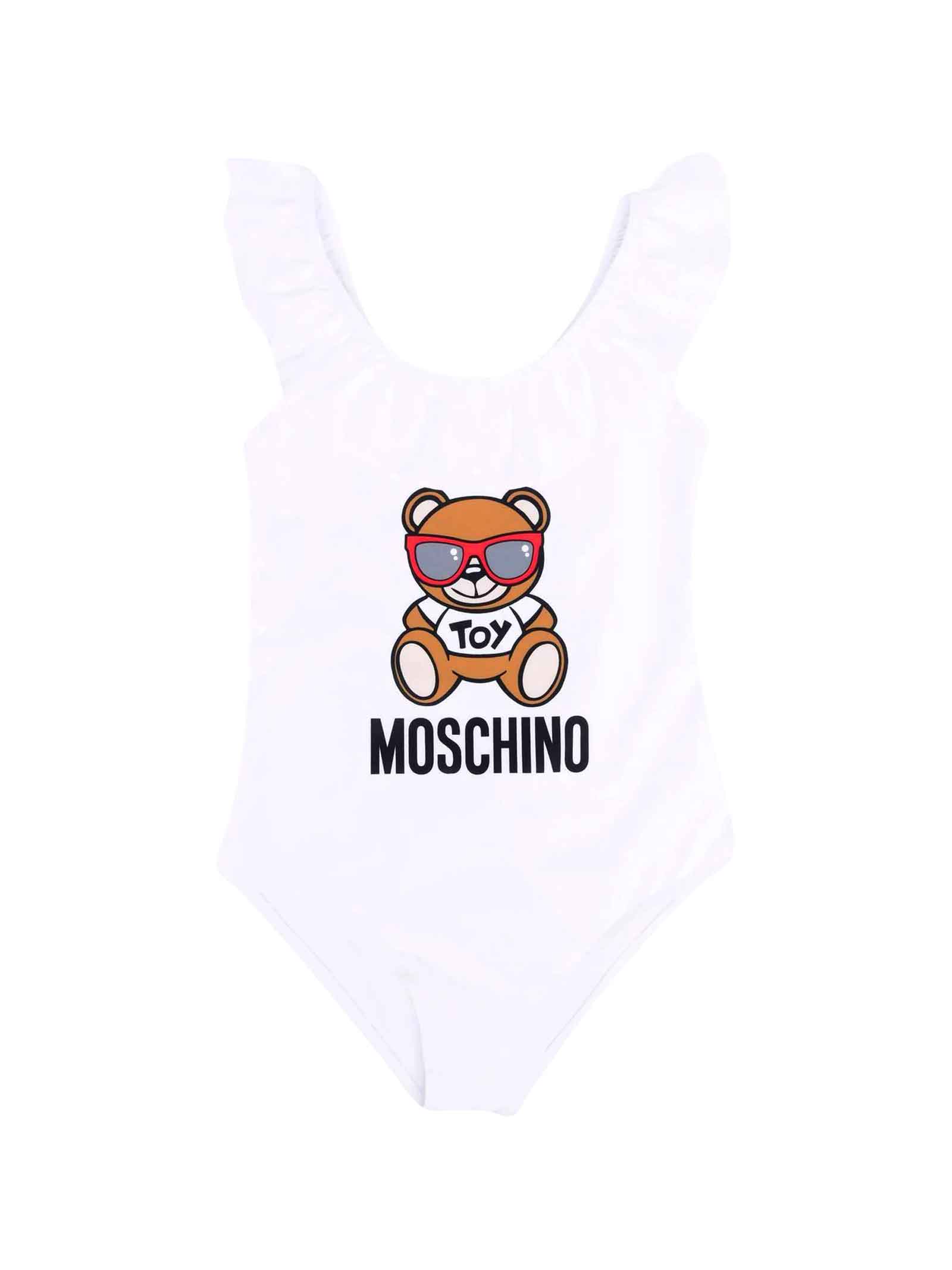 Moschino White Girl Swimsuit