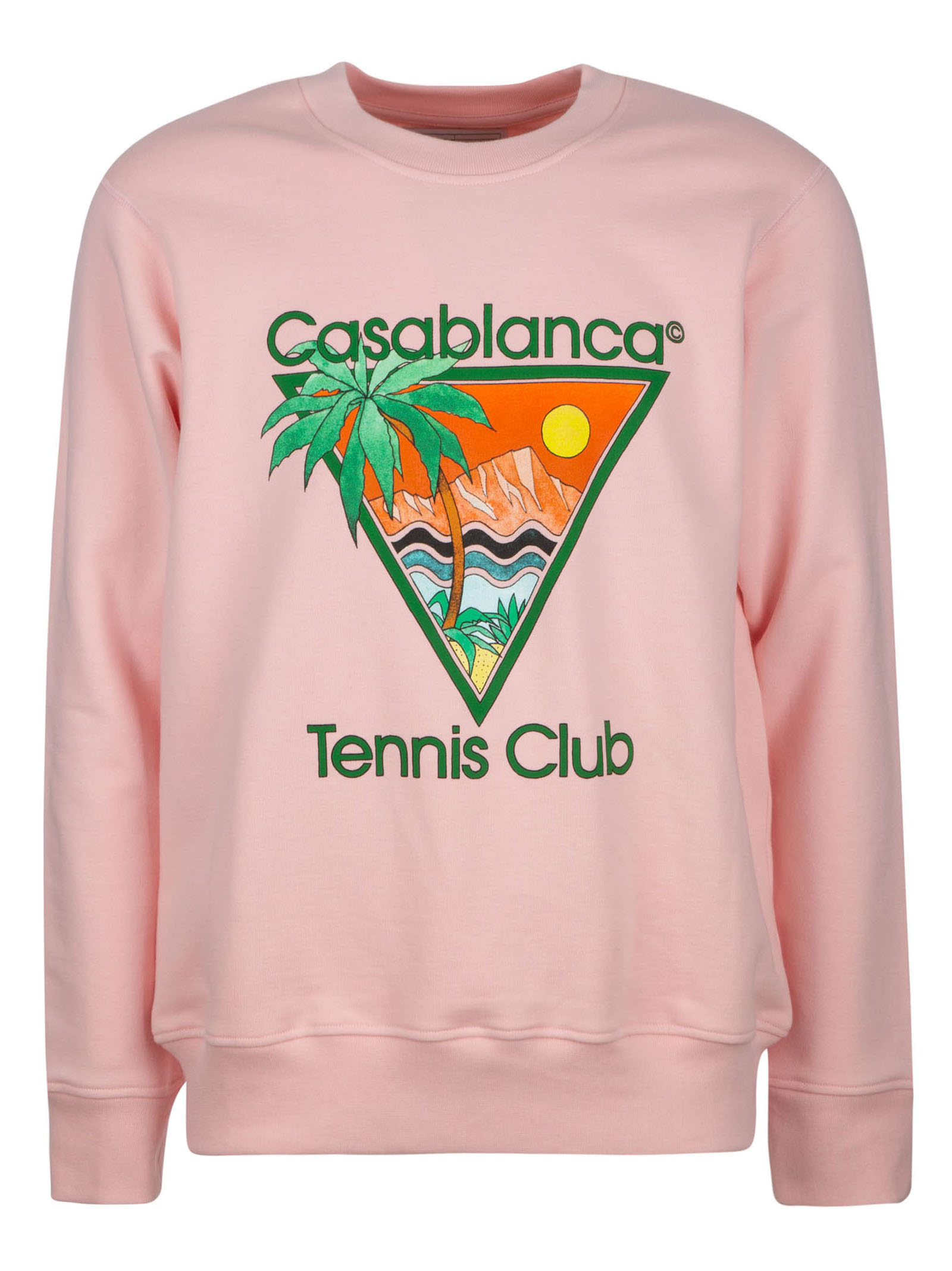 Casablanca Tennis Club Icon Screen Printed Sweatshirt
