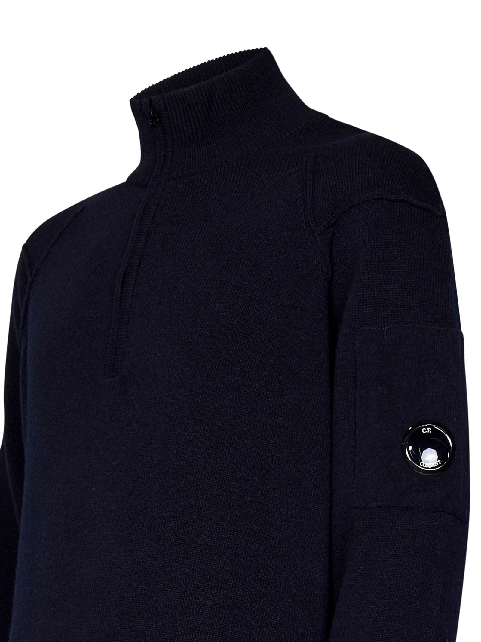 Shop C.p. Company Sweater In Blue