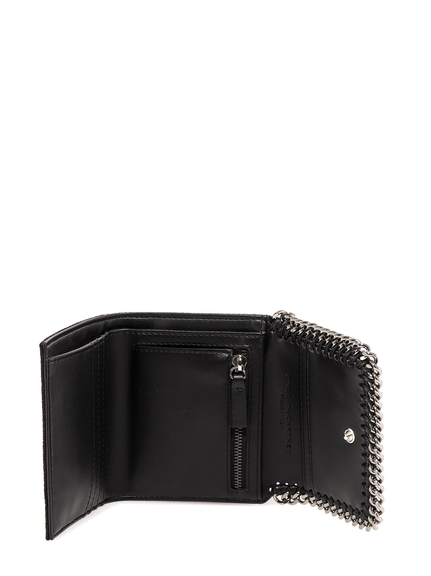 Shop Stella Mccartney Falabella Wallet In Nero