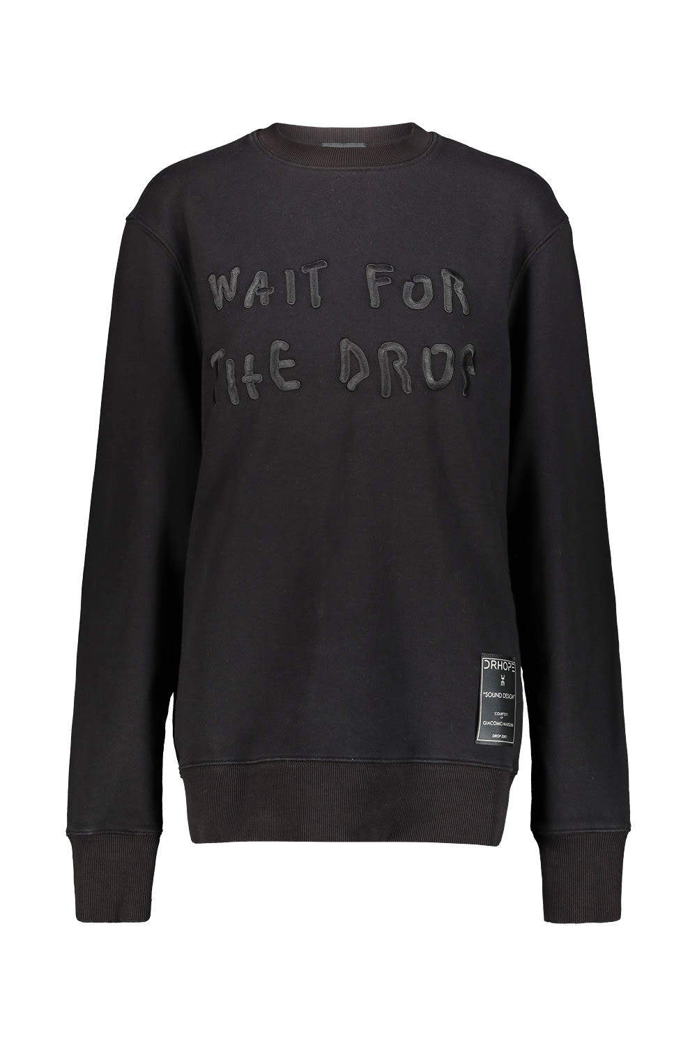 Drhope Black Crewneck Sweatshirt