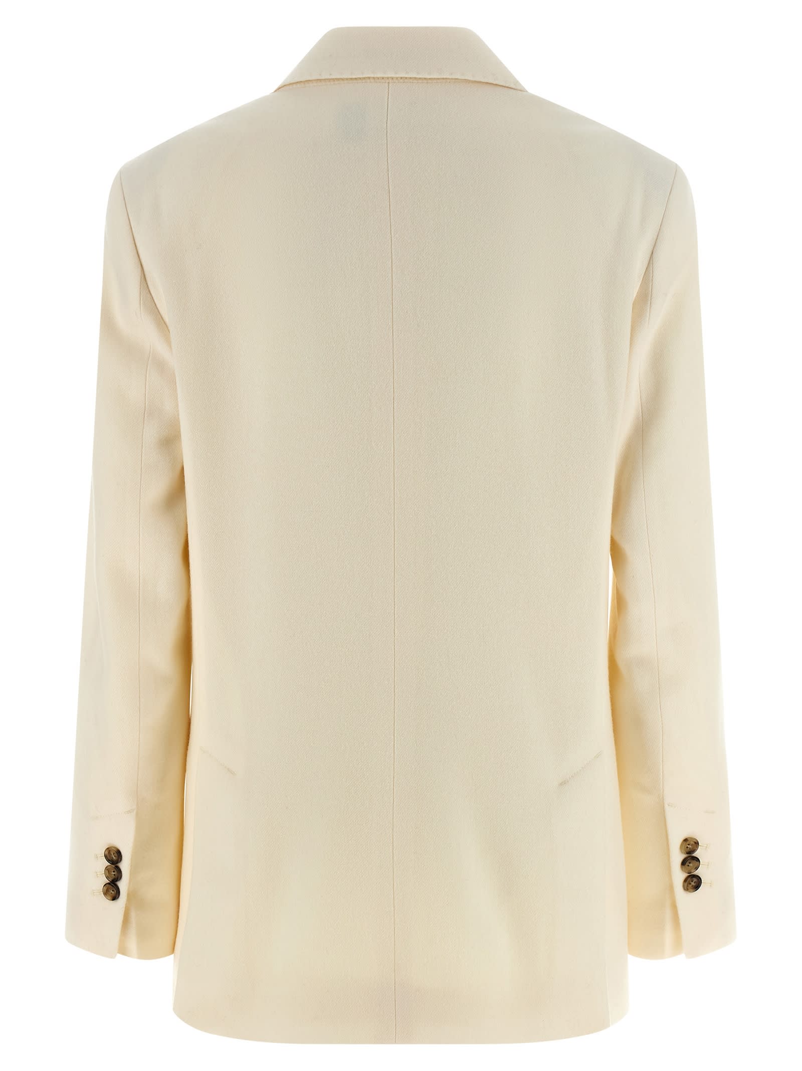 Ami Alexandre Mattiussi Ami Paris Wool Blazer In Neutral