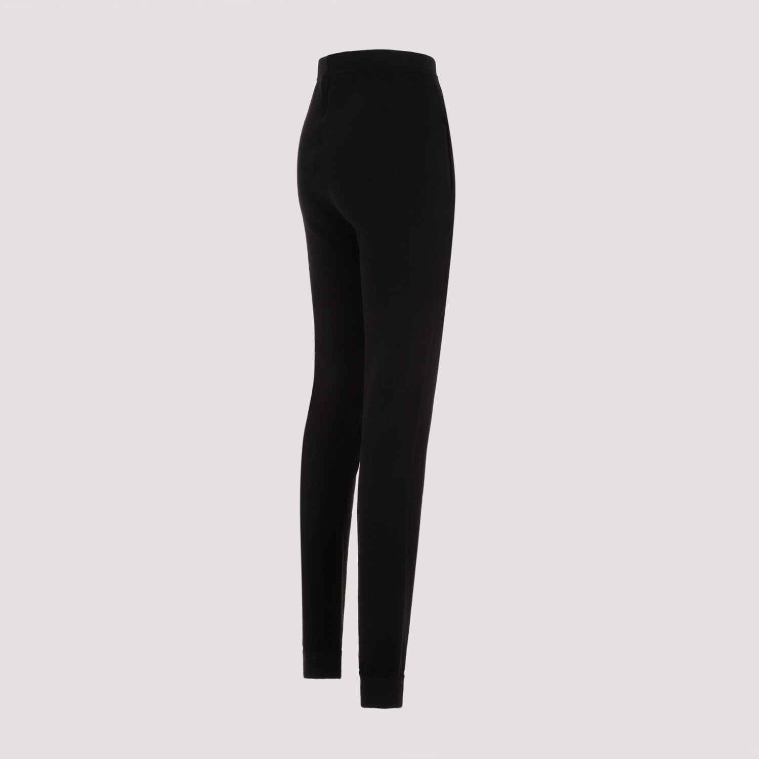 Shop Saint Laurent Cashmere Leggings In Noir