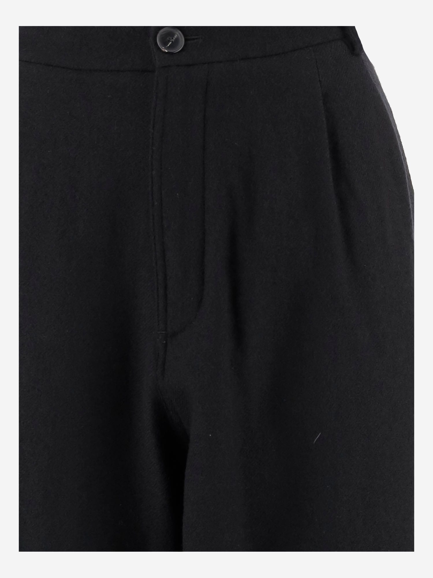 Darkpark Phebe Wide-leg Wool Trousers In Black