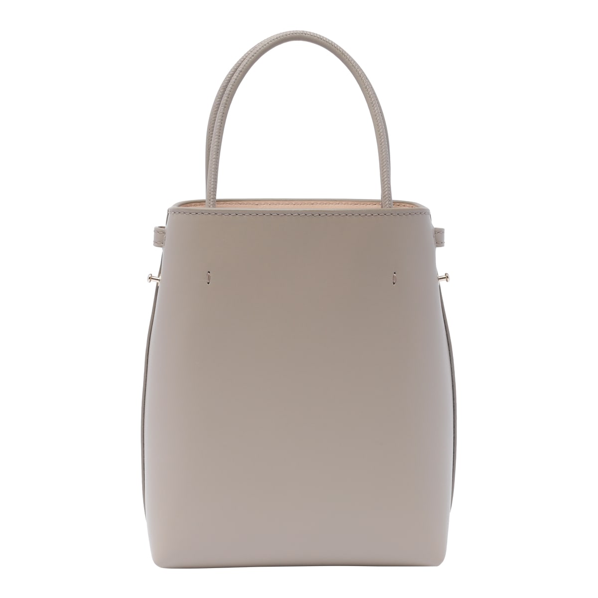 Shop Chloé Micro Chloe Sense Tote Bag In Grey