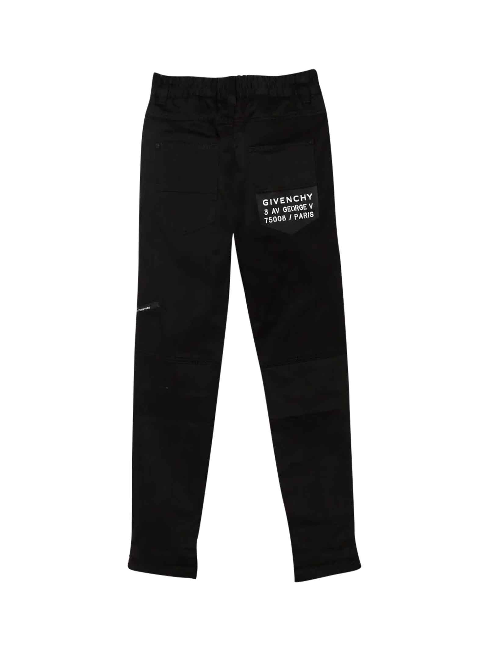 Shop Givenchy Black Trousers In Nero