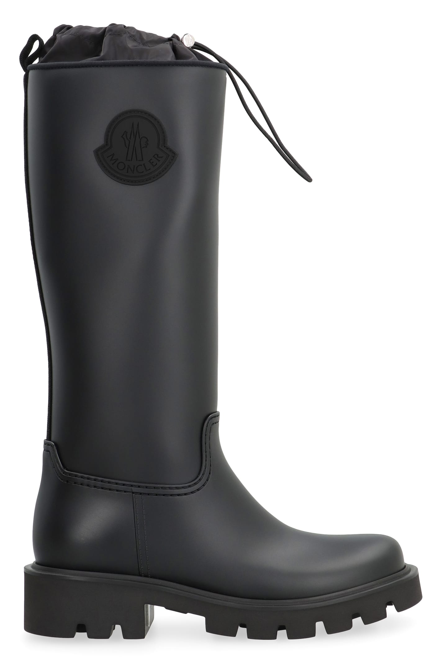 Shop Moncler Kickstream High Rain Boots In Black