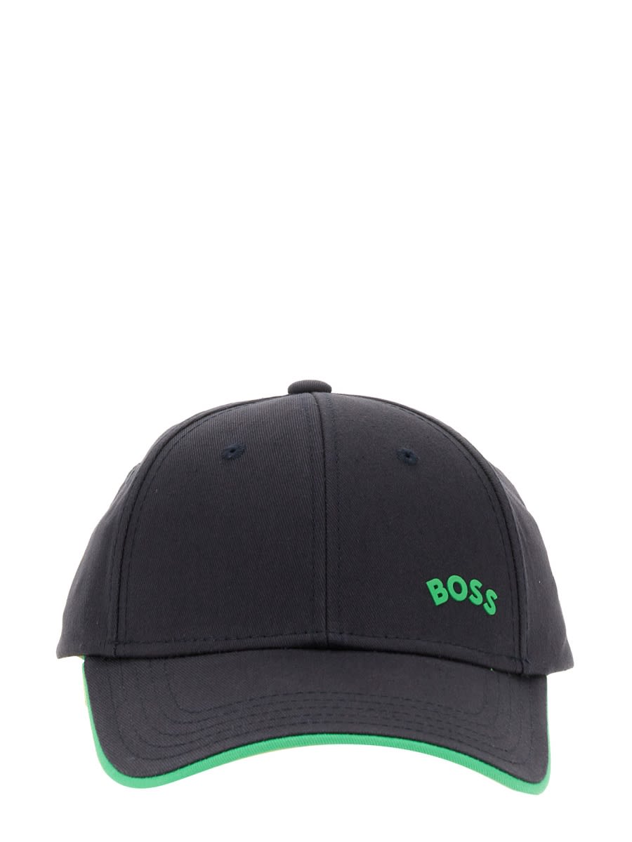 Shop Hugo Boss Baseball Hat With Logo In Black